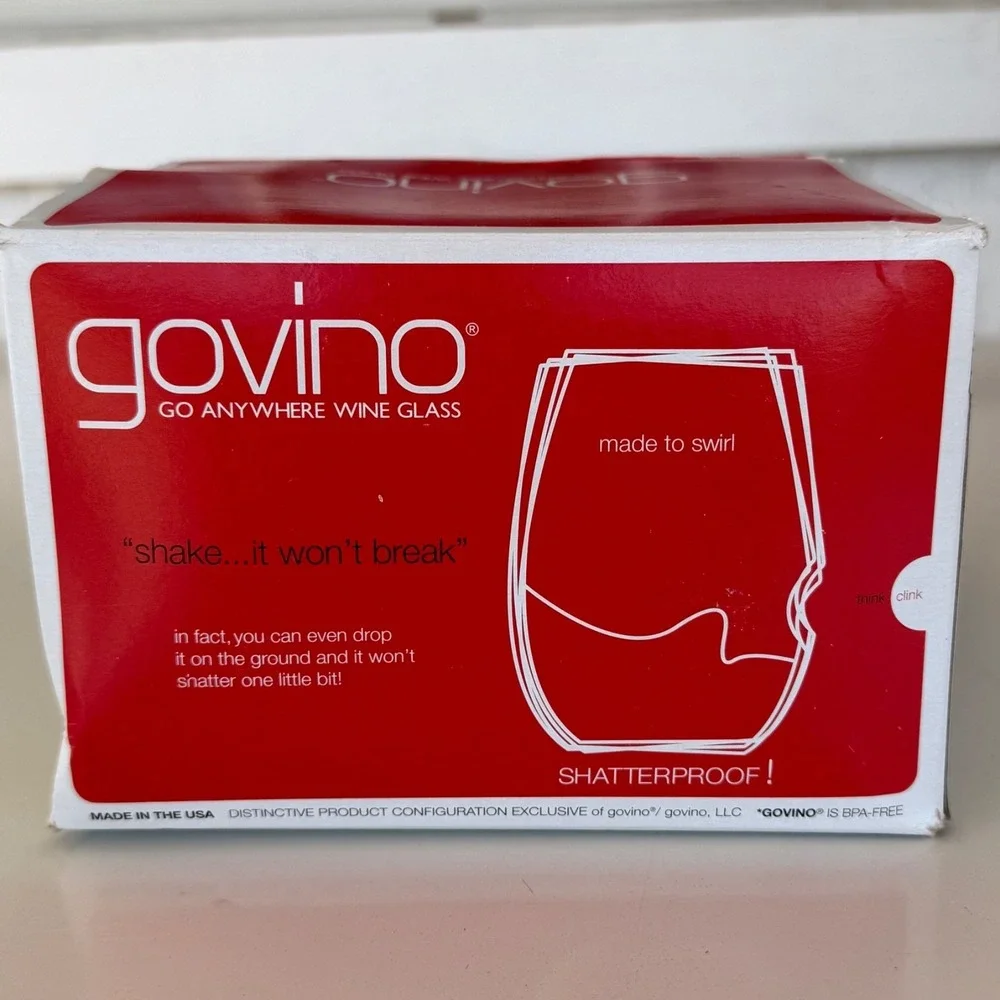 Govino Go Anywhere 16oz Wine Glasses‎ Set Of 4 Shatterproof